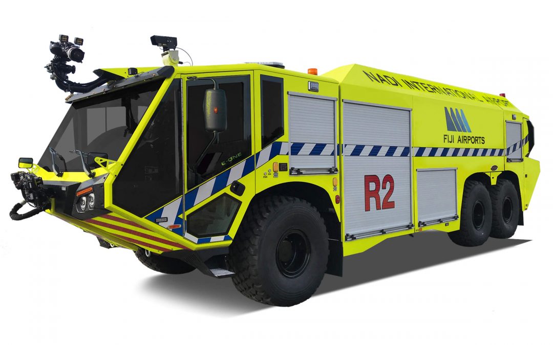 E-ONE DELIVERS NEW TITAN® 6X6 ARFF VEHICLE TO AIRPORTS FIJI LIMITED