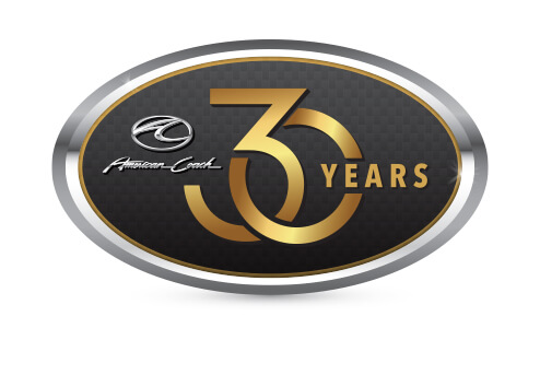 Amreican Coach 30 years logo