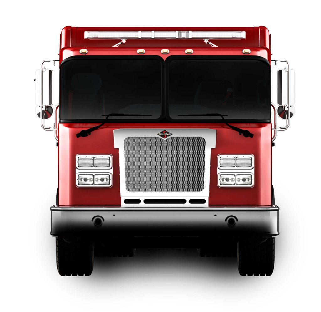 Image of Spartan Fire Truck on white background