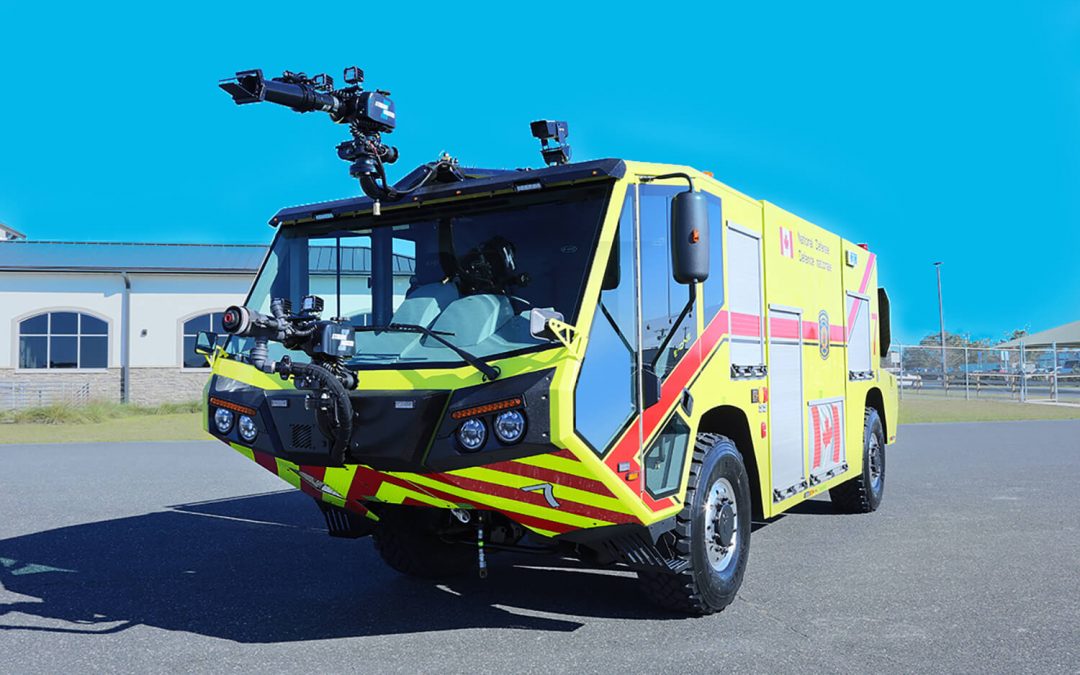 E-ONE® DELIVERS FOUR TITAN® AIR TRANSPORTABLE ARFF VEHICLES TO CANADA’S DEPARTMENT OF NATIONAL DEFENSE