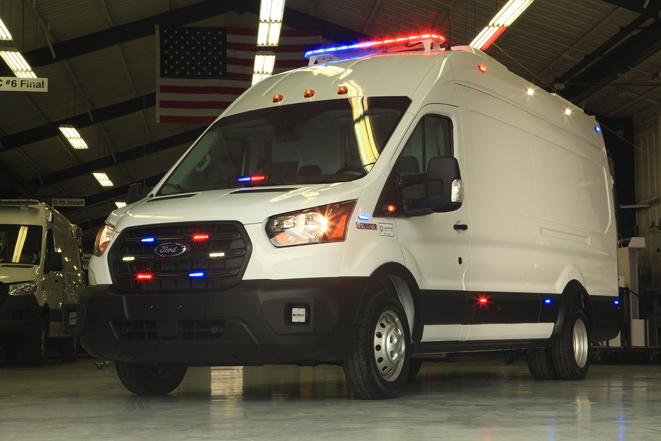 Image of the Leader Electric Ambulance