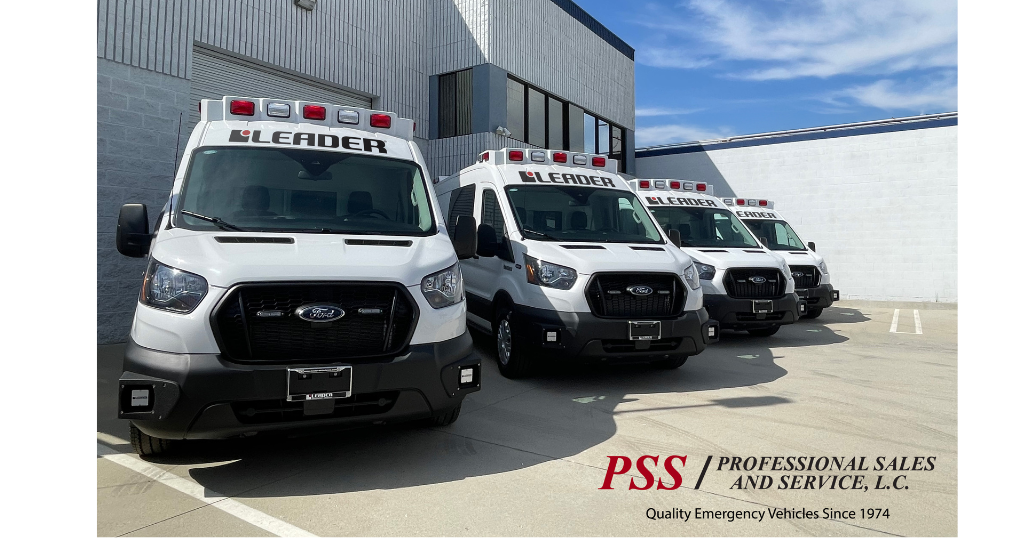 Picture of three ambulances