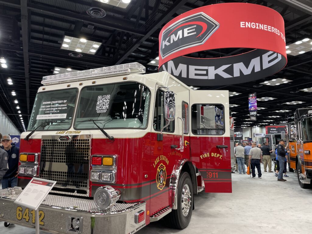 Fire apparatus trade show booth