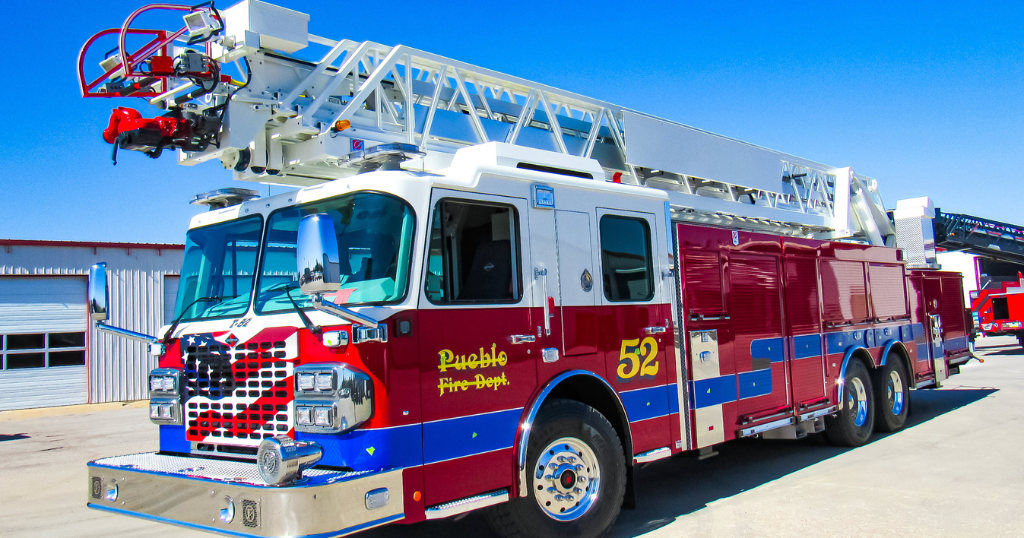 fire truck with ladder