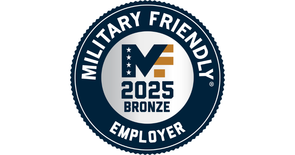 Award for Military Friendly Employer Bronze 2025